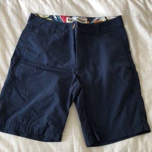 Men’s dark blue khaki shorts